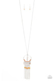Paparazzi "Dancing Dreamcatcher" Orange Necklace & Earring Set Paparazzi Jewelry
