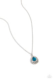 Paparazzi "Gracefully Glamorous" Blue Necklace & Earring Set Paparazzi Jewelry