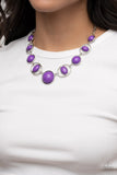 Paparazzi "Eye Of The BEAD-holder" Purple Necklace & Earring Set Paparazzi Jewelry
