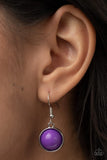 Paparazzi "Eye Of The BEAD-holder" Purple Necklace & Earring Set Paparazzi Jewelry