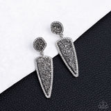 Paparazzi "Druzy Desire" Silver Post Earrings Paparazzi Jewelry