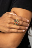 Paparazzi "Amplified Aztec" Orange Ring Paparazzi Jewelry