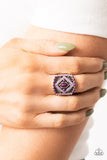 Paparazzi "Amplified Aztec" Purple Ring Paparazzi Jewelry