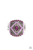 Paparazzi "Amplified Aztec" Purple Ring Paparazzi Jewelry