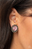 Paparazzi "Garden Gazebo" Pink Clip On Earrings Paparazzi Jewelry