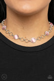 Paparazzi "Dreamy Distractions" Pink Choker Necklace & Earring Set Paparazzi Jewelry
