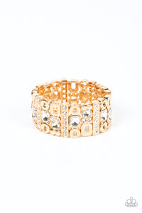 Paparazzi "Dynamically Diverse" Gold Bracelet Paparazzi Jewelry