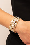 Paparazzi "Dynamically Diverse" Gold Bracelet Paparazzi Jewelry