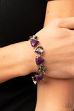 Paparazzi "Pumped up Prisms" Purple Bracelet Paparazzi Jewelry