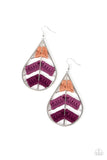 Paparazzi "Nice Threads" Purple Earrings Paparazzi Jewelry