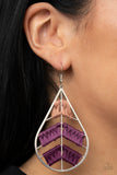 Paparazzi "Nice Threads" Purple Earrings Paparazzi Jewelry