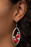 Paparazzi "Famously Fashionable" Red Earrings Paparazzi Jewelry