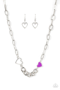 Paparazzi "Little Charmer" Purple Necklace & Earring Set Paparazzi Jewelry