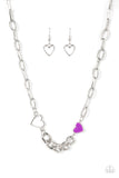 Paparazzi "Little Charmer" Purple Necklace & Earring Set Paparazzi Jewelry