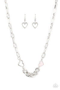 Paparazzi "Little Charmer" Pink Necklace & Earring Set Paparazzi Jewelry