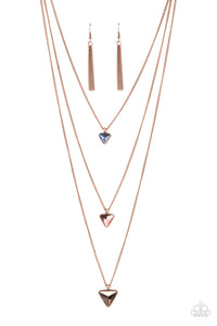 Paparazzi "Follow the LUSTER" Copper Necklace & Earring Set Paparazzi Jewelry