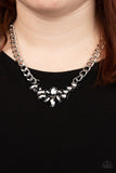 Paparazzi "Come at Me" Silver Necklace & Earring Set Paparazzi Jewelry