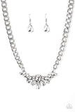 Paparazzi "Come at Me" White Necklace & Earring Set Paparazzi Jewelry