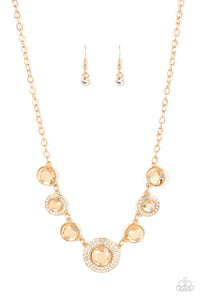 Paparazzi "Extravagant Extravaganza" Gold Necklace & Earring Set Paparazzi Jewelry