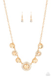 Paparazzi "Extravagant Extravaganza" Gold Necklace & Earring Set Paparazzi Jewelry