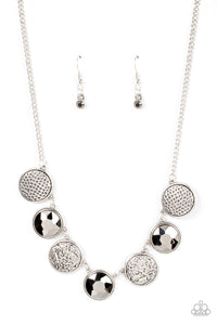 Paparazzi "Urban Elite" Silver Necklace & Earring Set Paparazzi Jewelry
