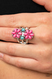Paparazzi "Fredonia Florist" Pink Ring Paparazzi Jewelry