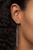 Paparazzi "Artisan Abode" Silver Lanyard Necklace & Earring Set Paparazzi Jewelry