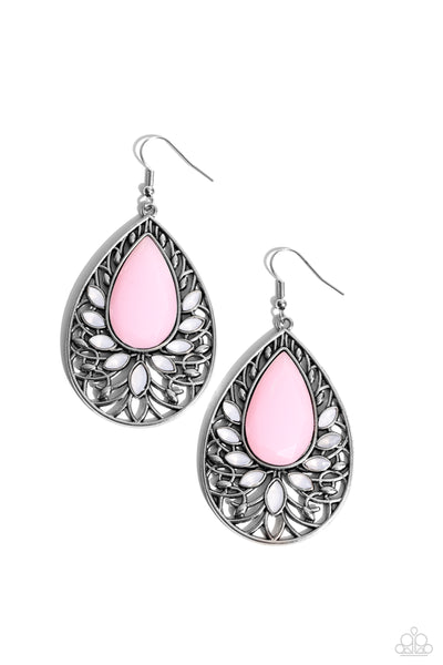 Gorgeously Genie - Pink Paparazzi Earrings – Carolina Bling Boss