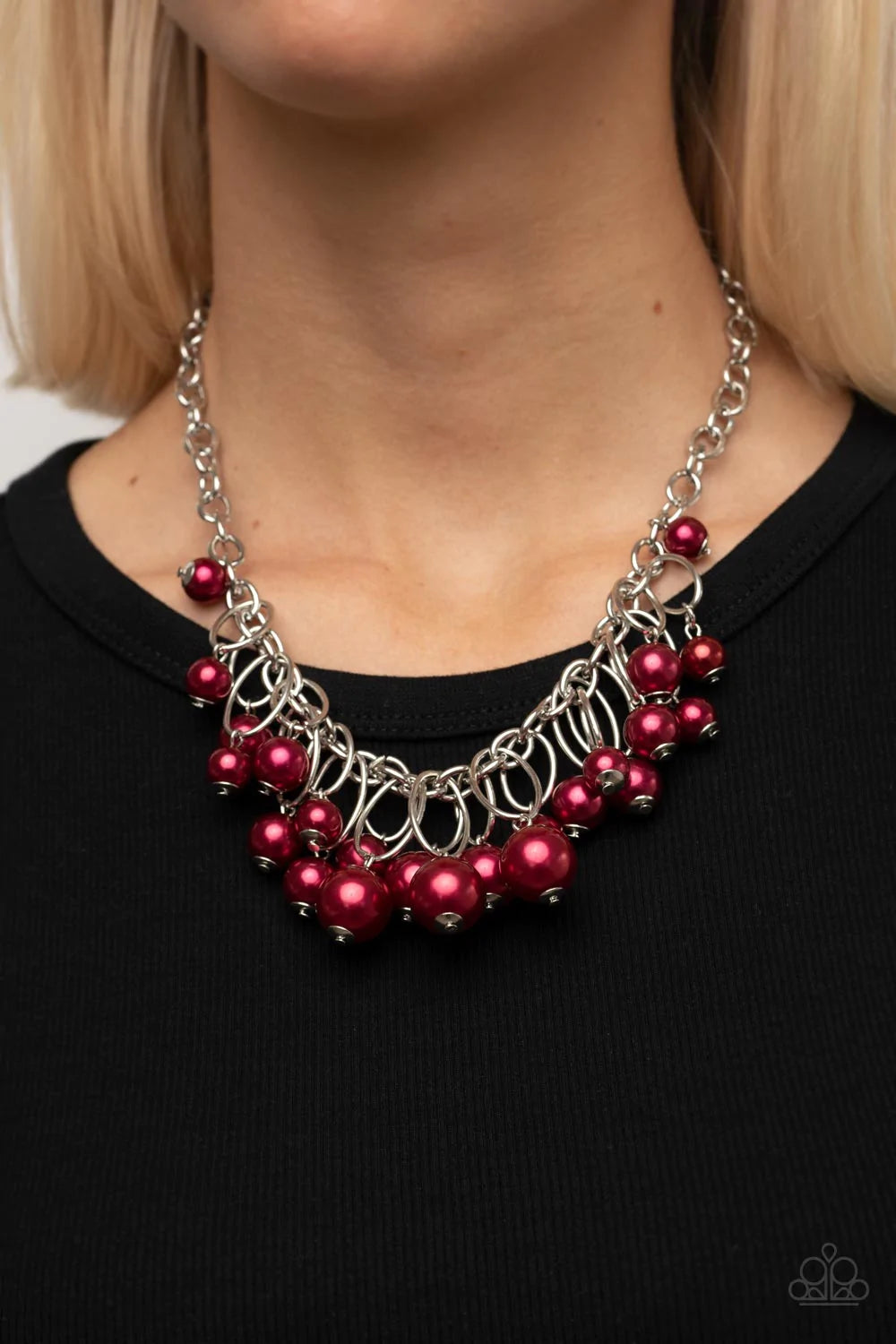 Paparazzi SELFIE-Worth Red Short Necklace - P2ST-RDXX-107XX – Bling Me Baby