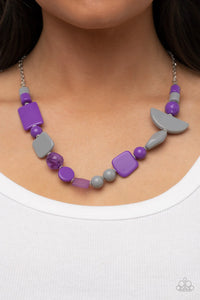 Paparazzi "Tranquil Trendsetter" Purple Necklace & Earring Set Paparazzi Jewelry