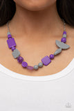 Paparazzi "Tranquil Trendsetter" Purple Necklace & Earring Set Paparazzi Jewelry