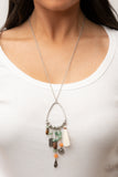 Paparazzi "Listen to Your Soul" Green Necklace & Earring Set Paparazzi Jewelry