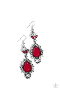 Paparazzi "SELFIE-Esteem" Red Earrings Paparazzi Jewelry
