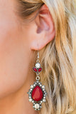 Paparazzi "SELFIE-Esteem" Red Earrings Paparazzi Jewelry