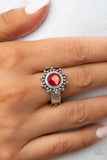 Paparazzi "Expect Sunshine And REIGN" Red Ring Paparazzi Jewelry