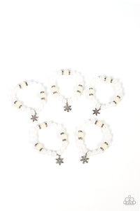 Girl's Starlet Shimmer Christmas Snowflake 321XX 10 For 10 Bracelets Paparazzi Jewelry