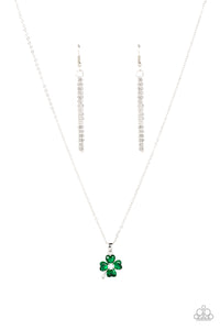 Paparazzi "Kiss Me, Im Irish" Green Necklace & Earring Set Paparazzi Jewelry