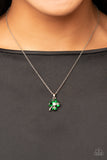 Paparazzi "Kiss Me, Im Irish" Green Necklace & Earring Set Paparazzi Jewelry