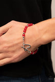 Paparazzi "Following My Heart" Red Bracelet Paparazzi Jewelry