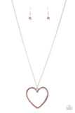 Paparazzi "Va-Va-VALENTINE" Pink Necklace & Earring Set Paparazzi Jewelry