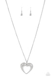 Paparazzi "Cupid Charisma" White Necklace & Earring Set Paparazzi Jewelry