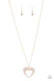 Paparazzi "Cupid Charisma" Copper Necklace & Earring Set Paparazzi Jewelry