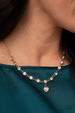 Paparazzi "True Love Trinket" Gold Necklace & Earring Set Paparazzi Jewelry