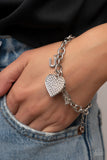 Paparazzi"Declaration of Love" White Bracelet Paparazzi Jewelry