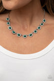 Paparazzi "Modest Masterpiece" Green Necklace & Earring Set Paparazzi Jewelry