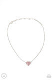 Paparazzi "Twitterpated Twinkle" Pink Choker Necklace & Earring Set Paparazzi Jewelry