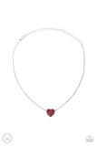 Paparazzi "Twitterpated Twinkle" Red Choker Necklace & Earring Set Paparazzi Jewelry