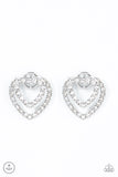 Paparazzi "Ever Enamored" White Post Earrings Paparazzi Jewelry