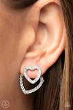 Paparazzi "Ever Enamored" White Post Earrings Paparazzi Jewelry