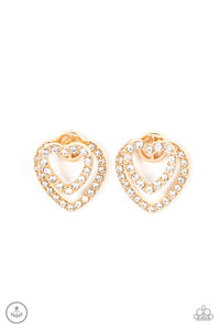 Paparazzi "Ever Enamored" Gold Post Earrings Paparazzi Jewelry